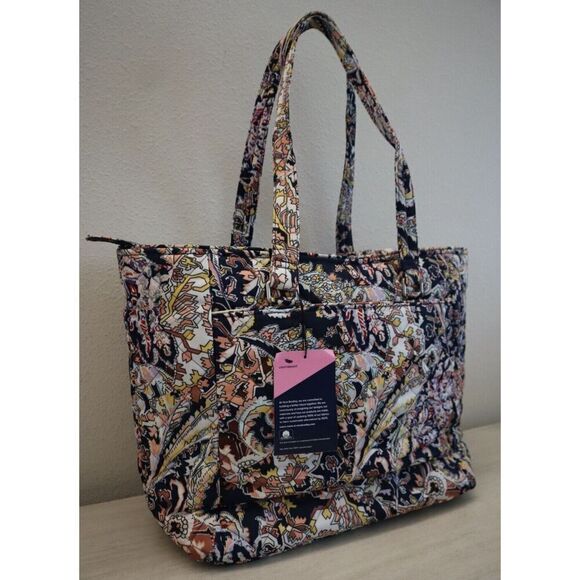 Vera Bradley 25245-12164 Women's Tangier Paisley Quilted Work Tote - Picture 9 of 16